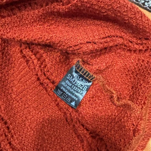 POL Fire Brick spunky sweater jacket Size Large - Picture 7 of 9